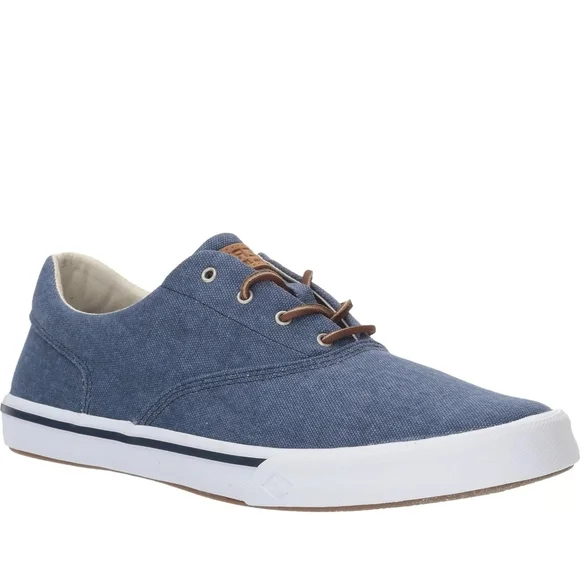 Sperry Men’s Canvas Lace-Up Sneakers Blue Size M STS16797 Casual  Shoe